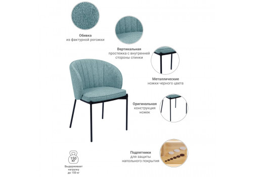 Стул Milan бирюзовый