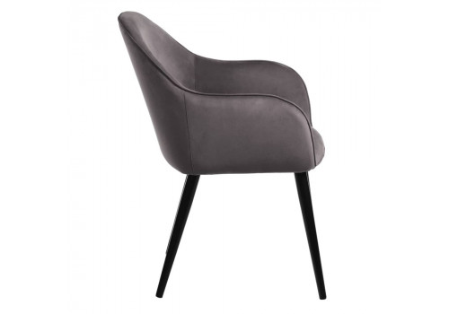 Стул Frida тёмно-серый велюр