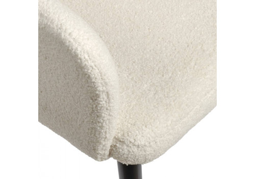 Стул Bruno белый, искусственный мех