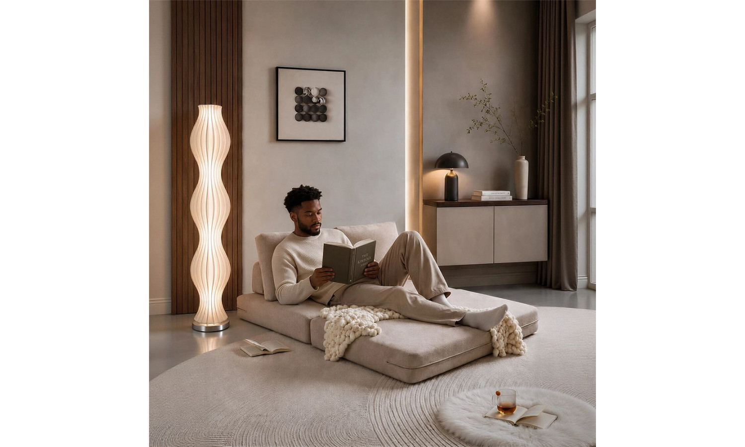 Диван Флекс двухместный раскладной бежевый – Bradex home