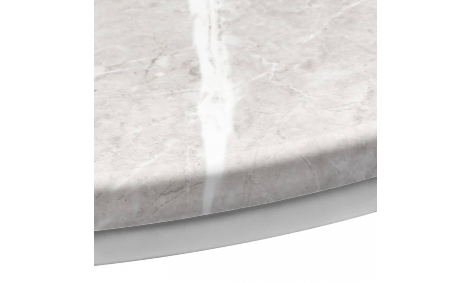 Набор кофейных столиков Tango бежевый мрамор с белыми ножками, 2шт