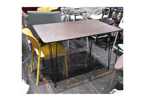 Стол Solution 120x80х75,5см, серый мрамор