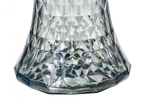 Стул-пуф Stone прозрачный серый