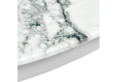 Набор кофейных столиков Tango белый мрамор с белыми ножками