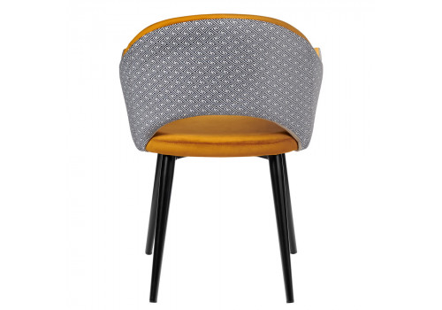 Стул Bruno горчичный с жаккардом