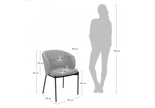 Стул Milan бирюзовый