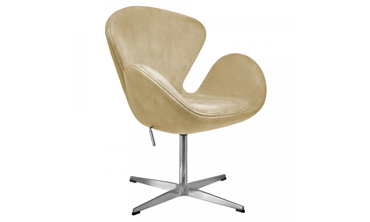 Кресло SWAN STYLE CHAIR карамельный, искусственная замша