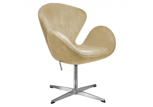 Кресло SWAN STYLE CHAIR карамельный, искусственная замша