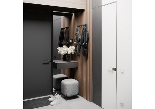 Стул-пуф Otis светло-серый, искусственный мех