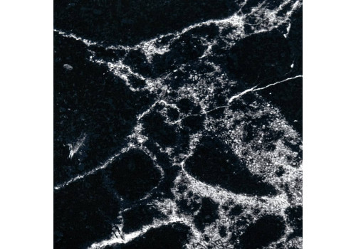 Набор кофейных столиков Tango чёрный мрамор с чёрными ножками, 2шт