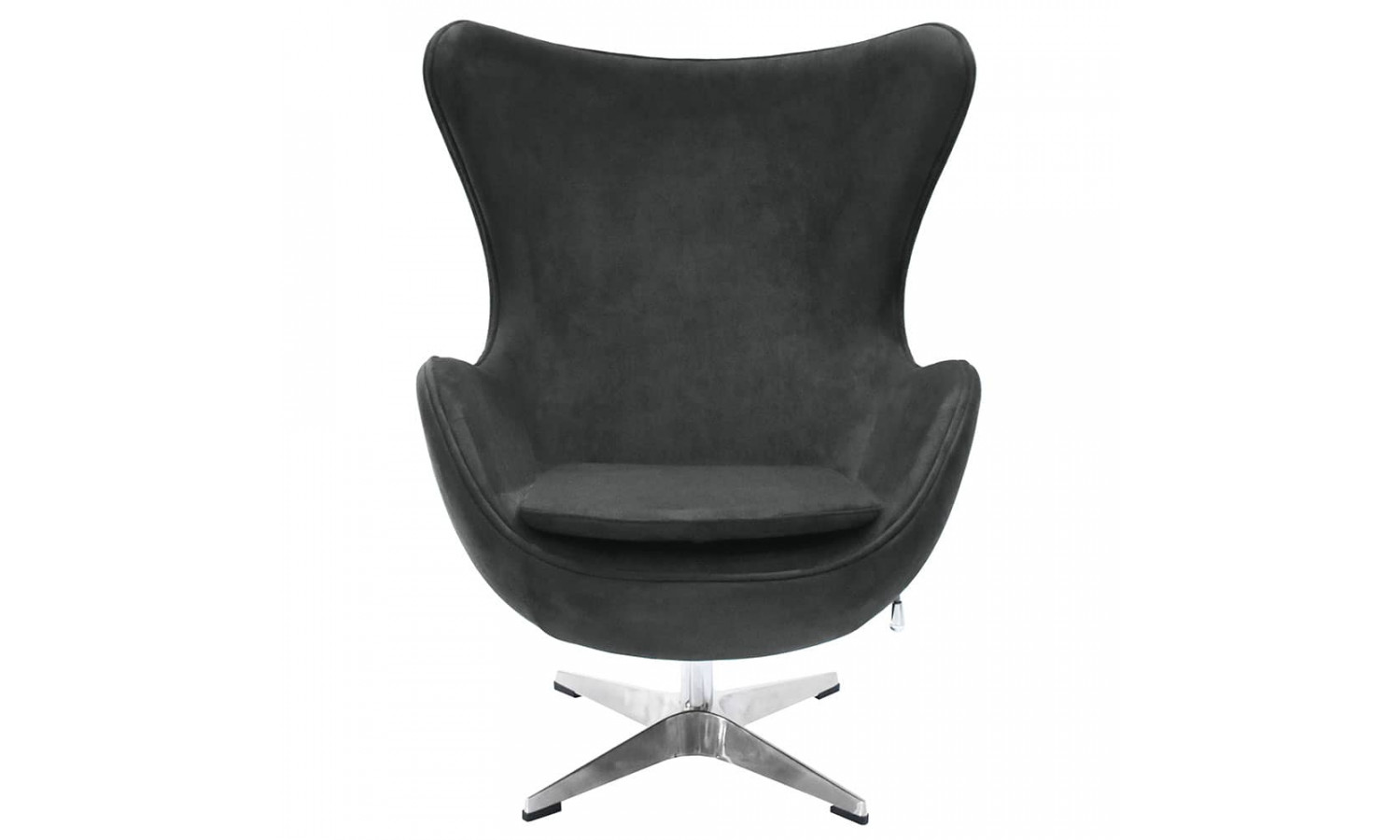 Кресло EGG STYLE CHAIR графит, искусственная замша