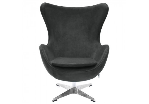 Кресло EGG STYLE CHAIR графит, искусственная замша