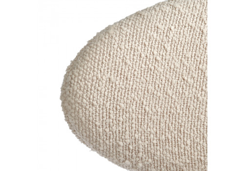 Стул полубарный Lucas латте букле с ножками цвета орех