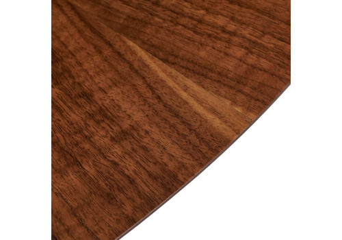 Стол Liverpool диам.110см, шпон орех лучевой набор, с золотистыми ножками