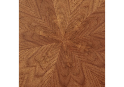 Стол Liverpool диам.110см, шпон орех лучевой набор, с золотистыми ножками