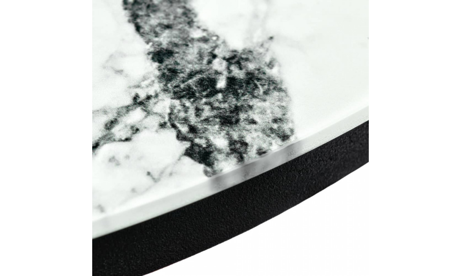 Набор кофейных столиков Tango белый мрамор с черными ножками