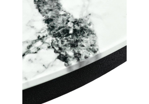 Набор кофейных столиков Tango белый мрамор с черными ножками