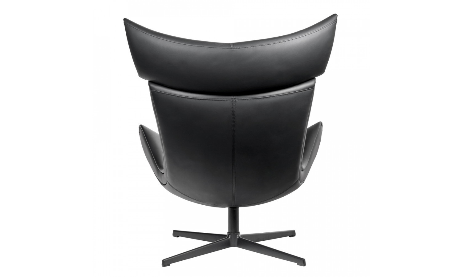 Кресло TORO чёрный, натуральная кожа