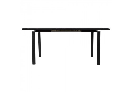 Стол Areal раскладной 140-180х80х75 чёрный мрамор с чёрными ножками