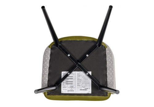 Стул Paola зеленый с жаккардом