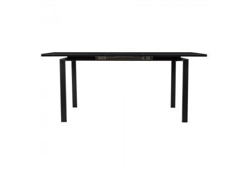 Стол Areal раскладной 140-180х80х75 чёрный мрамор с чёрными ножками