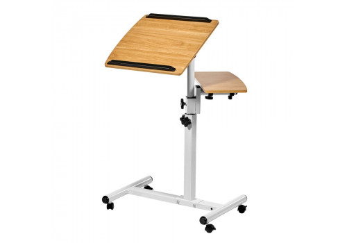 Стол многофункциональный Palma 60x40x62-96см, светлое дерево, белый