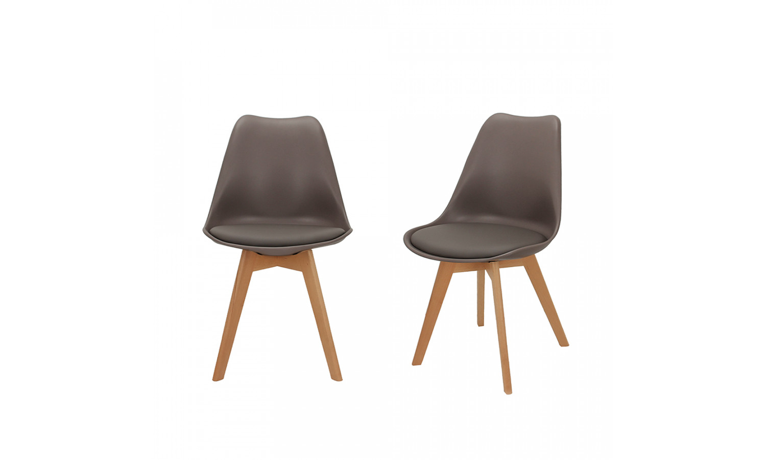 Комплект из 2-х стульев Eames Bon латте