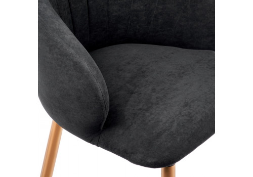 Стул Paola графит, бронза, на поворотном механизме