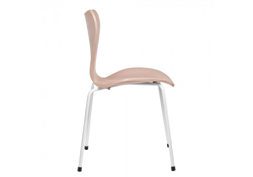 Стул Seven Style пудровый с белыми ножками