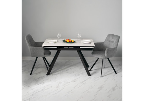 Комплект из 2-х стульев Grant серый шенилл на поворотном механизме