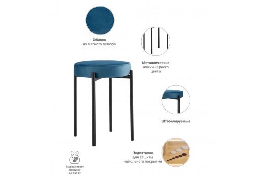 Стул Bug тёмно-бирюзовый