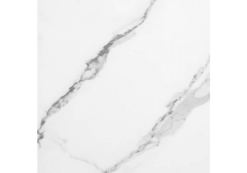 Набор кофейных столиков Tango белый мрамор с чёрными ножками, 2шт