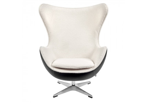 Кресло EGG STYLE CHAIR черный, экокожа