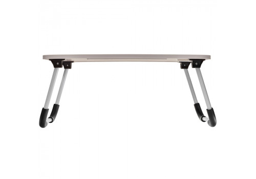 Стол складной с подстаканником «ЛАЙТ», 59,5x39,5x26,4см, мдф, металл, св. дерево, белый