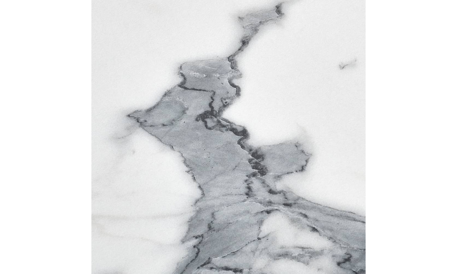 Стол Rudolf круглый раскладной 100-130x100x75см, белый мрамор, чёрный