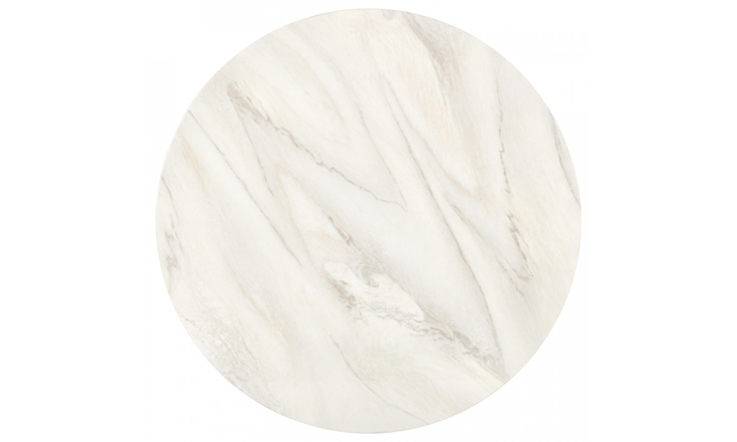 Стол Liverpool диам.100см, керамогранит белый мрамор с золотистыми ножками