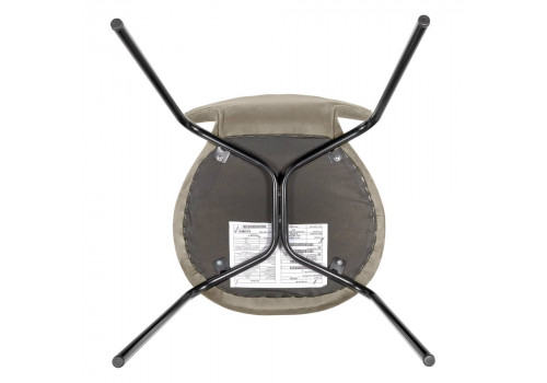 Стул Seven Style латте велюр с чёрными ножками