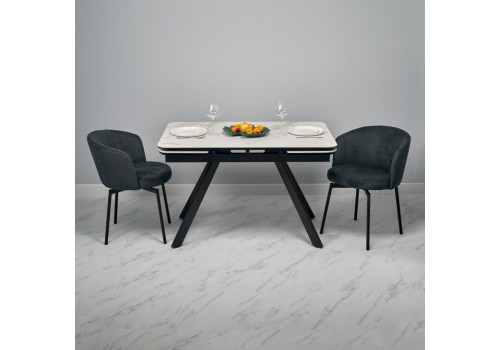 Стул Tess серый шенилл на поворотном механизме