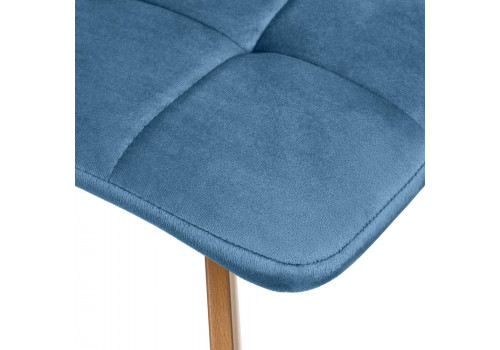 Стул Easy тёмно-бирюзовый с ножками под дерево