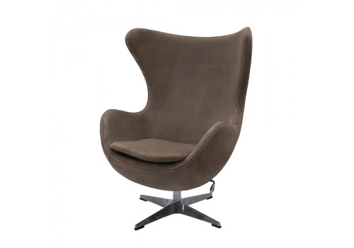 Кресло EGG STYLE CHAIR латте, искусственная замша FR 0647