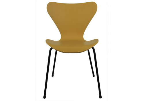 Стул Seven Style горчичный с чёрными ножками