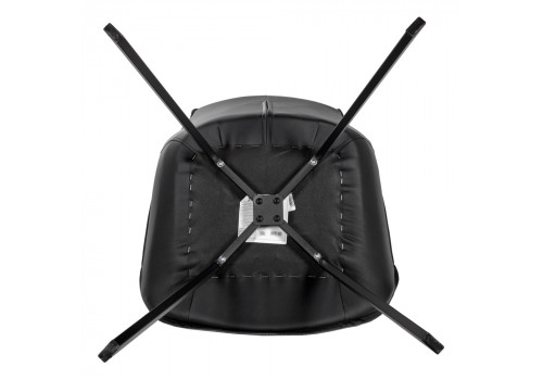 Стул Soft серо-голубой с чёрным, рогожка