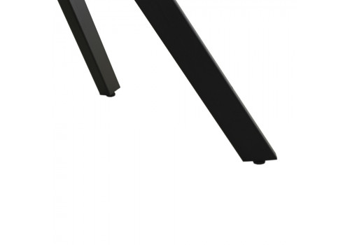 Стол Arthur раскладной 120-184x80x75см, керамогранит белый мрамор Greys White, чёрный