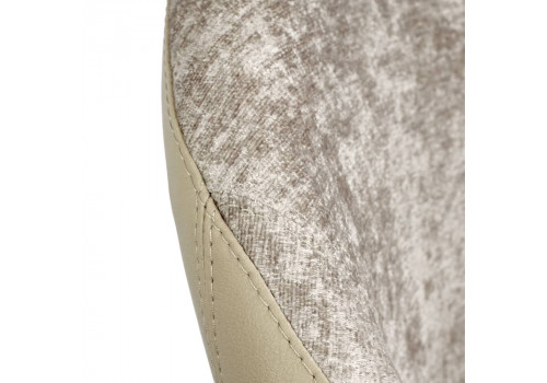 Стул Bruno латте шенилл с экокожей с поворотным механизмом