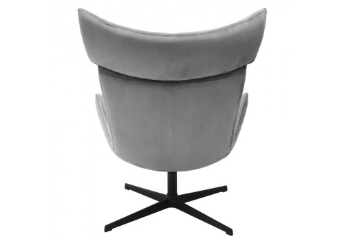 Кресло TORO серый, искусственная замша