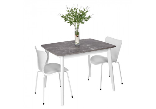 Стул Seven Style белый с белыми ножками