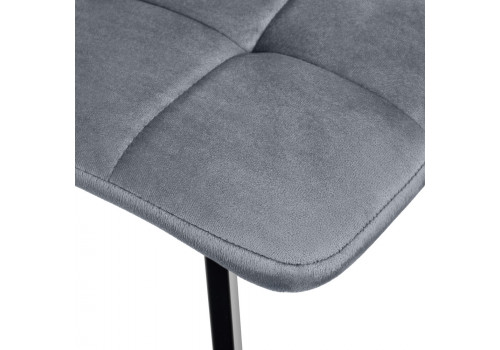 Стул Easy серый с чёрными ножками