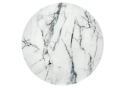 Набор кофейных столиков Tango белый мрамор с белыми ножками