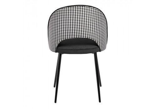 Стул Leo чёрный с жаккардом