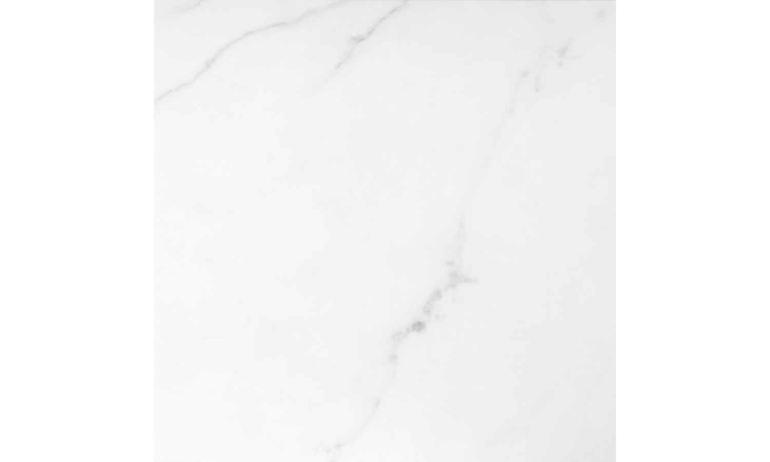 Придиванный столик Loft 50x30см, белый мрамор, чёрные ножки